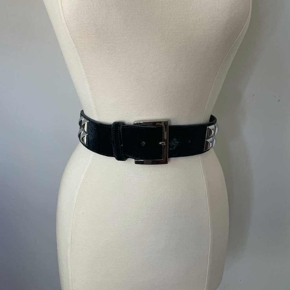$1790 OSCAR DE LA RENTA BLACK STUDDED VELVET XS/S